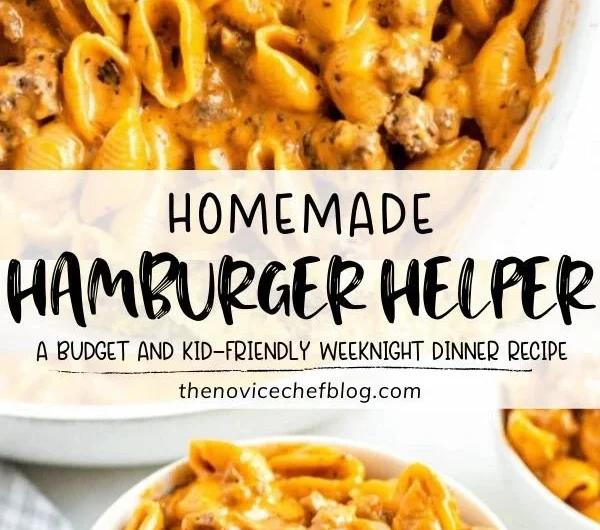 Creamy cheesy pasta dish with ground beef served in a bowl