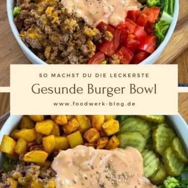 Healthy burger bowl with fresh veggies and lean meat, a nutritious meal option.