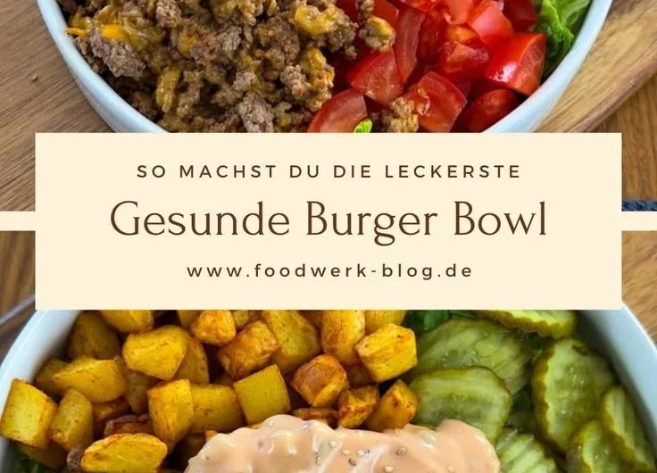 Healthy burger bowl with fresh veggies and lean meat, a nutritious meal option.