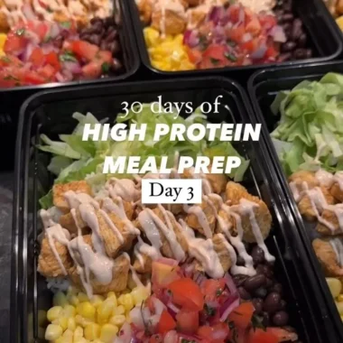 High protein chicken meal prep with nutritious ingredients