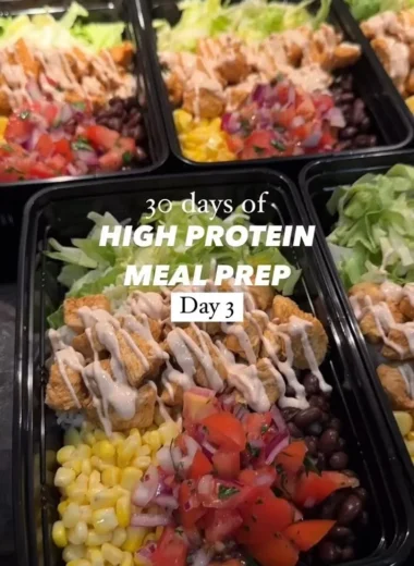 High protein chicken meal prep with nutritious ingredients