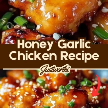 Delicious Honey Garlic Chicken served with fresh vegetables and rice
