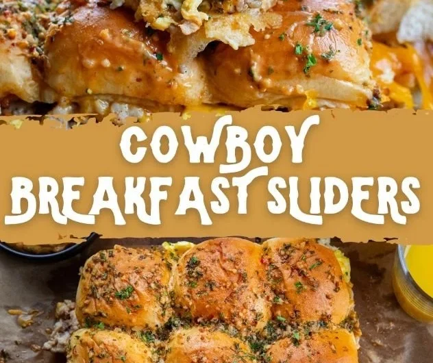 Delicious Cowboy Breakfast Sliders served on a platter