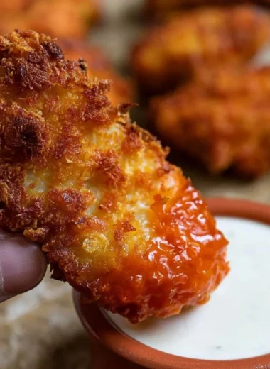 Delicious air fryer buffalo chicken dish served in a cozy setting