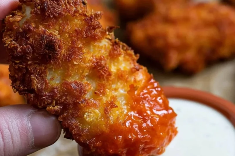Delicious air fryer buffalo chicken dish served in a cozy setting