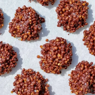 Crunchy quinoa bites, a healthy and tasty snack option
