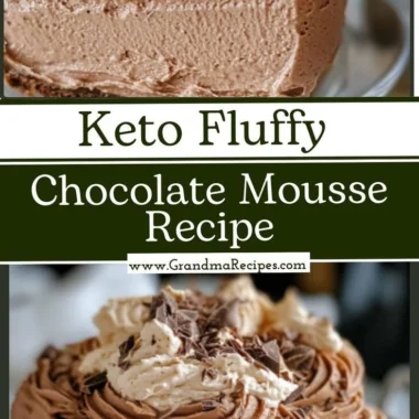 Keto fluffy chocolate mousse topped with whipped cream in a dessert bowl
