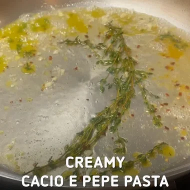 Delicious Spaghetti Cheese with pepper, adding a flavorful twist to the classic dish.