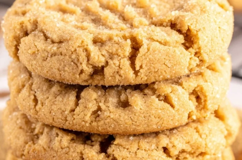 Sugar Free Peanut Butter Cookies on a plate, healthy dessert choice