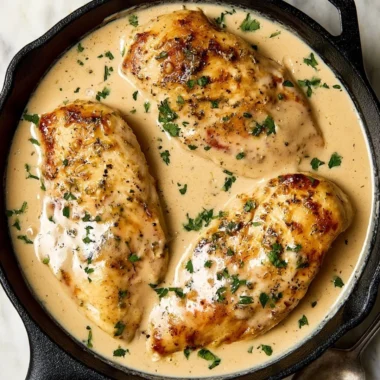 Delicious cozy ranch chicken served with fresh herbs and sides