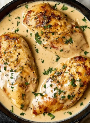 Delicious cozy ranch chicken served with fresh herbs and sides