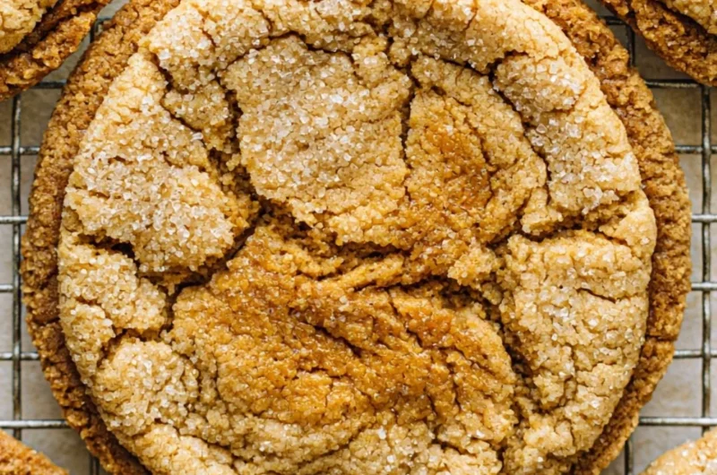 Delicious sourdough discard peanut butter cookies fresh from the oven