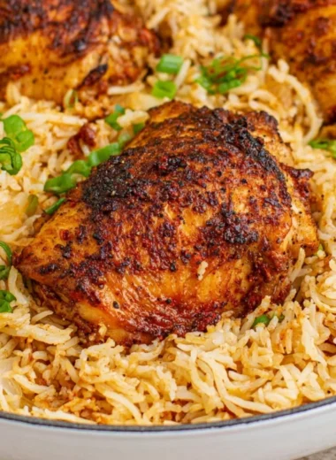 Cozy one pot chicken and rice dish, perfect for a comforting meal