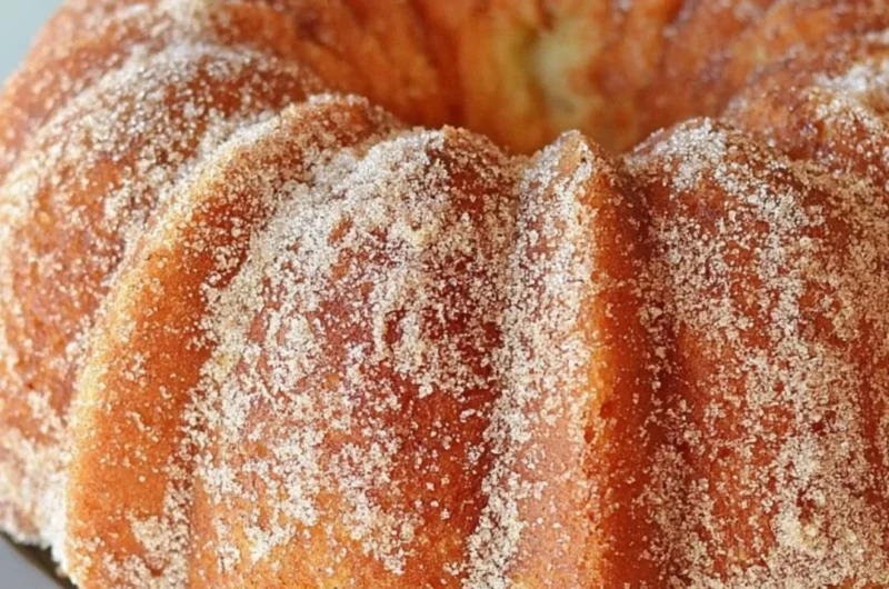 Delicious Apple Cider Bundt Cake drizzled with Caramel Apple Glaze