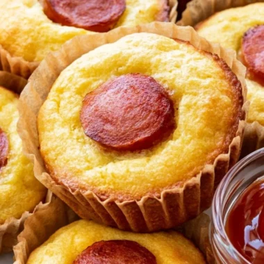 Delicious Keto Corn Dog Muffins ready to serve