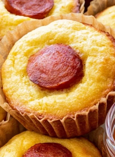 Delicious Keto Corn Dog Muffins ready to serve