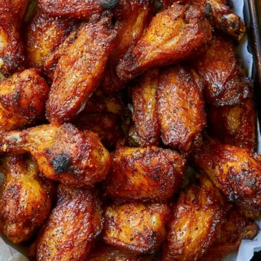 Baked chicken wings recipe for crispy and flavorful chicken wings.