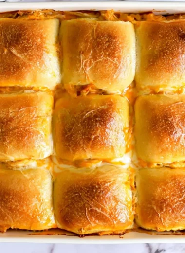 Delicious buffalo chicken sliders served on a platter for a tasty snack