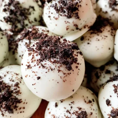Delicious homemade Oreo truffles on a white plate