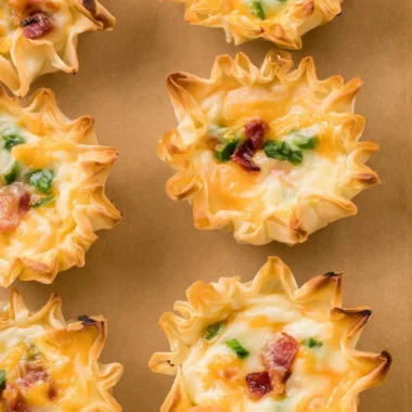 Deliciously baked Jalapeño Popper Cups filled with cheese and jalapeños