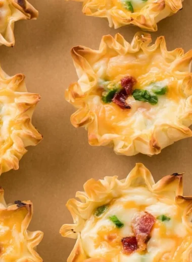Deliciously baked Jalapeño Popper Cups filled with cheese and jalapeños