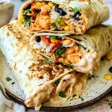 Delicious Southwest Chicken Wrap packed with flavor and healthy ingredients