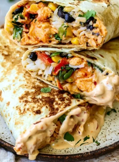 Delicious Southwest Chicken Wrap packed with flavor and healthy ingredients